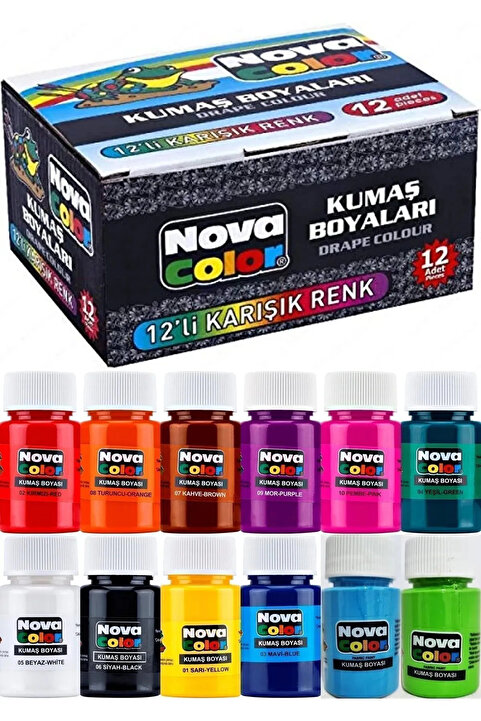 Modellino 12'li Kumaş Boyası Nova Color 30ml Nc-192