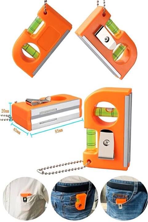 optana Su Terazisi Mini  Eğim Ölçen Terazi Mıknatıslı Çok Amaçlı Ölçüm 22CM Yüzey Ölçümü