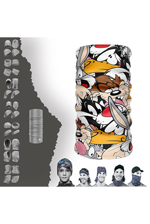 e-Taktik Extreme Cute Heroes Buff Yazlık Boyunluk Bandana Balaklava