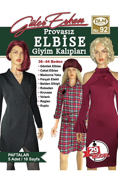 Dilem Yayınevi Güler Erkan No:92 Provasız Elbise Giyim Kalıpları