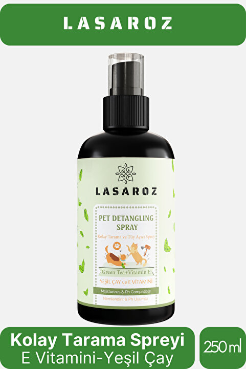 lasaroz Kedi Köpek Kolay Tarama Spreyi Kedi Bakım Ürünleri Köpek Kıtık Açıcı Sprey 250 ml