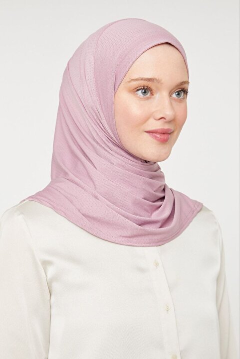 Melodi Scarf Kadın Tesettür Pratik Hijab Spor Şal Pudra