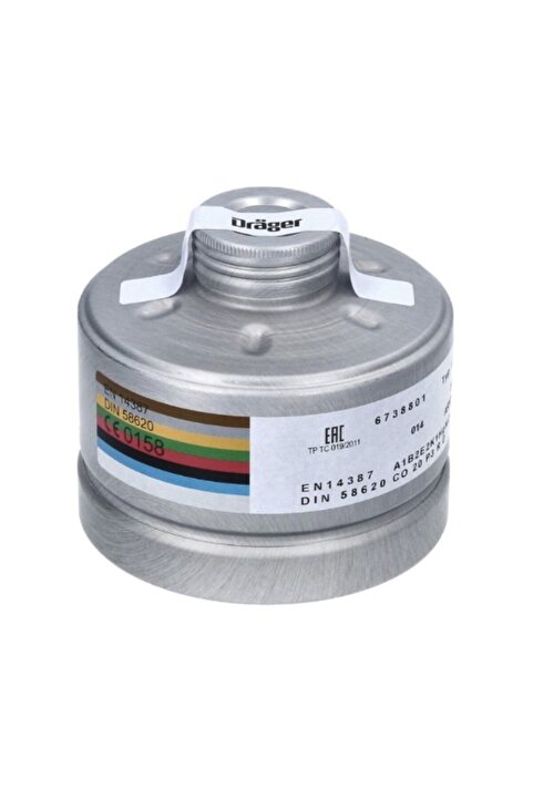 Dräger Drager 6738801 A1B2E2K1 HG CO NO P3 Filtre 6300 Maske Uyumlu