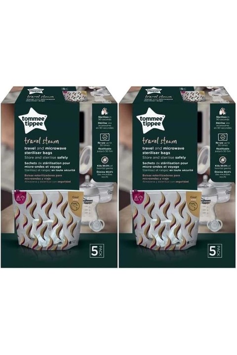 Tommee Tippee Seyahat ve Mikrodalga Sterilizatör Torbası (2 Li Set)