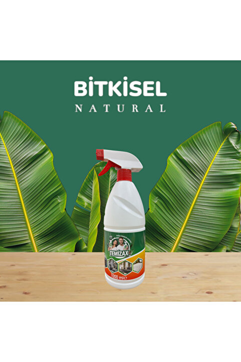 TEMİZAX 1 Litre Bitkisel Çok Amaçlı Temizleyici Vegan Leke Çıkarıcı - Yağ Çözücü