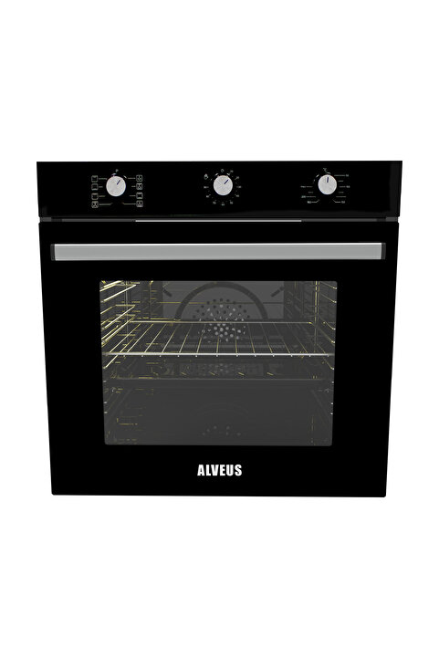 Alveus MFA 615 SİYAH (TURBO+SOĞUTMA FAN) ANKASTRE FIRIN