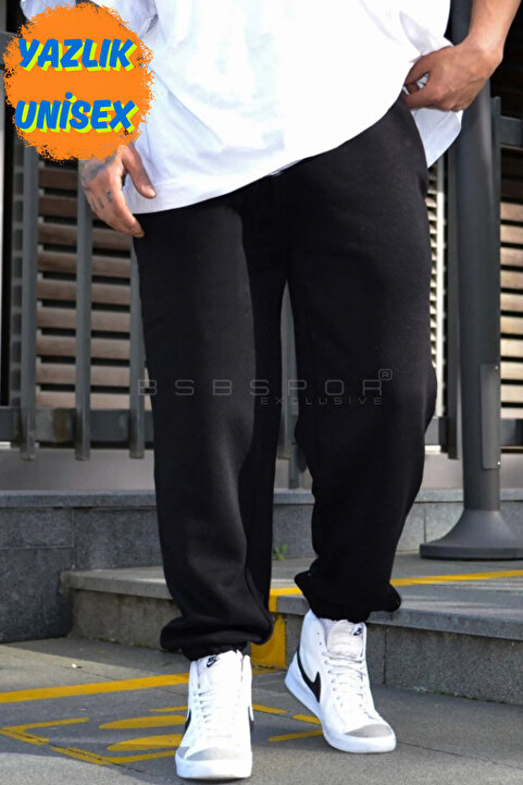 BSBSPOR Yazlık Salaş Lastikli Paça Eşofman Altı Jogger 2 Iplik Oversize Unisex Bol Kalıp