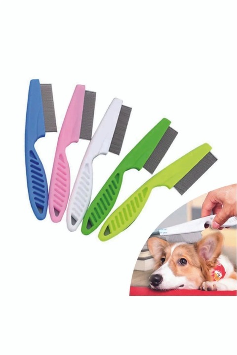 Genel Markalar Be Active Kedi Köpek Saplı Tüy Bit Pire Toplayıcı Toplama Temizleme Tarağı Tarak Bit Pire Temizleme
