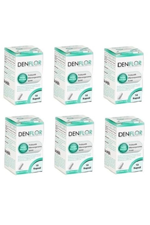 Genel Markalar Probiyotik 10 Kapsül, 6'lı Paket, Sağlıklı Bağışıklık için Ferahlatıcı Takviye