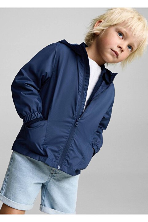 MANGO Baby Kapüşonlu su geçirmez parka