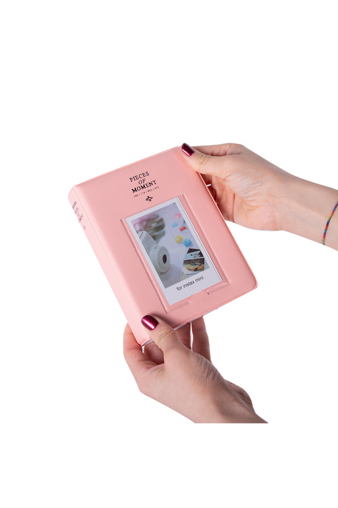Nobbystar 65 Fotoğraf Kapasiteli Pencereli Pembe Instax Polakart Fotoğraf Albümü