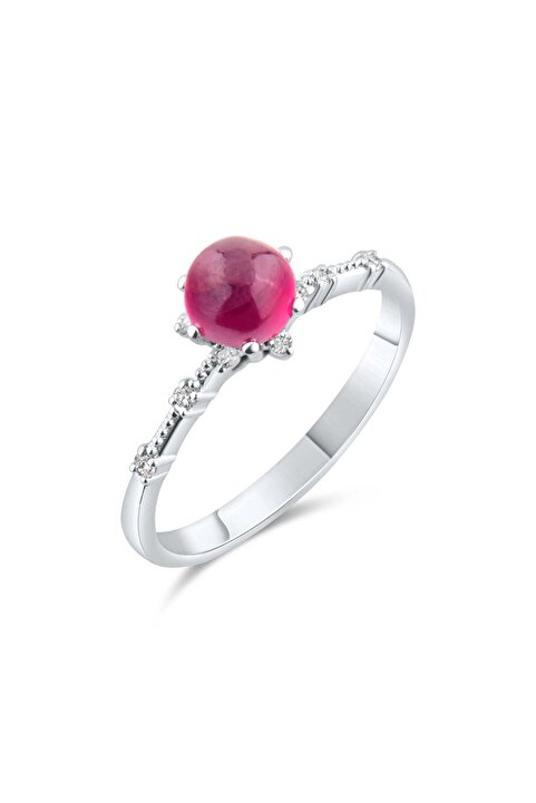 Lial Diamond 1.02 Karat Pırlanta Yakut Yüzük, Gerçek Pırlanta, Sertifikalı Mücevher
