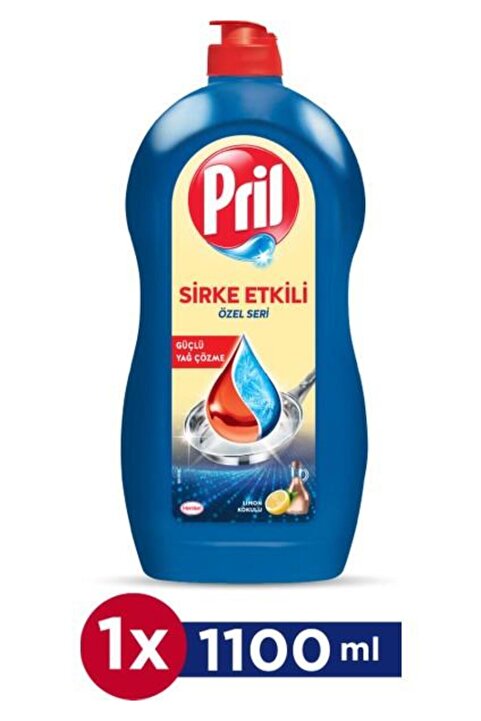 Pril Sirke Gücüyle Özel Seri Bulaşık Deterjanı 1100 ml – Parlak ve Hijyenik Sonuç