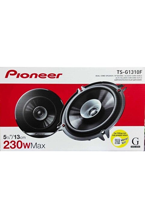 Pioneer Ts-g1310f 230Watt 35wRms 13cm Araba Oto Hoparlör (2024 SERİ) 2 Adet