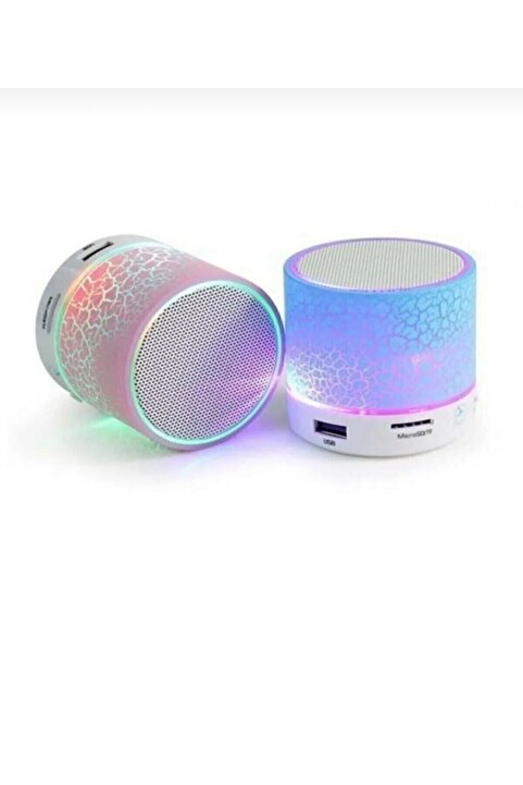 KTR TECH Işıklı Taşınabilir Bluetooth Wireless Mini Hoparlör Kablosuz Ses Bomba Portatif Speakerli