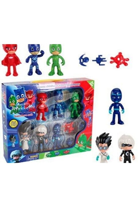 Pj Masks Pj Maskeliler 10lu Oyuncak Setiniz 1nci Kalite