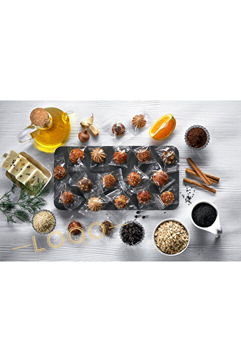 LOQO Tatlı/Tuzlu Karışık Mini Kurabiye 1 Kg (Tek Tek Paketli ) 1035