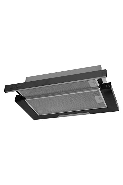 Exep F6 PLUS INOX PANEL SÜRGÜLÜ SİYAH ASPİRATÖR