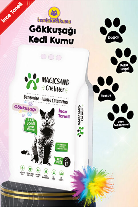 Magic Sand Gökkuşağı Bentonit 20 Lt.