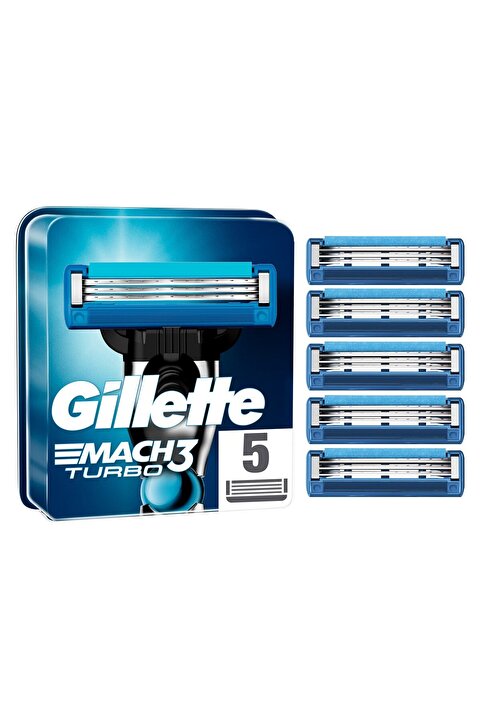 Gillette Mach-3 Turbo Yedek 5'li