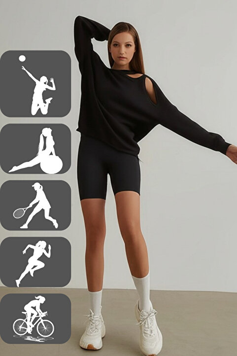 mrm pro Kadın Spor Yoga Bisiklet Kısa Biker Tayt Korse Kemer Sıkılaştıcı Likralı Kumaş