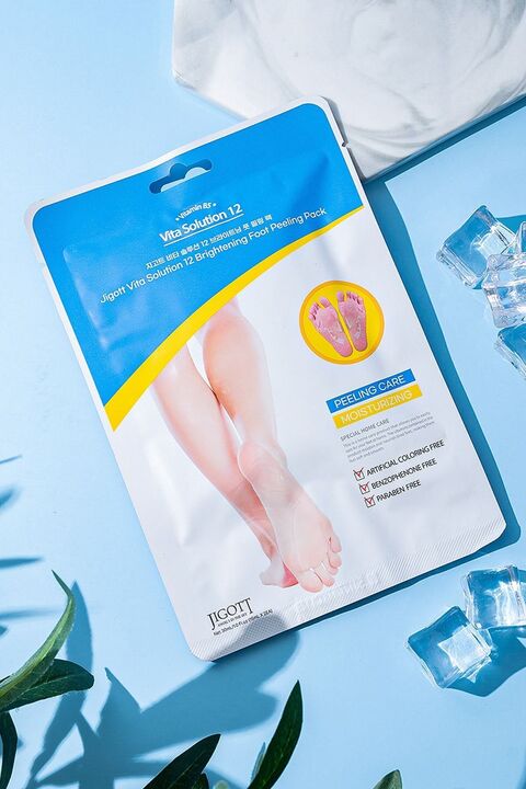 Jigott Ölü Deri, Çatlaklar Için Vitamin B5 Içeren Hassas Ve Etkili Soyulabilen Ayak Peeling Maske