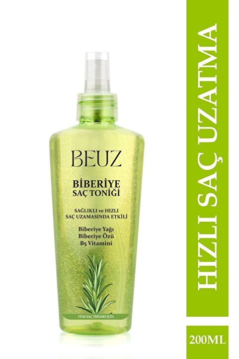 beuz Biberiye Saç Toniği 200 ml Hızlı Ve Sağlıklı Saç Uzatma Etkili