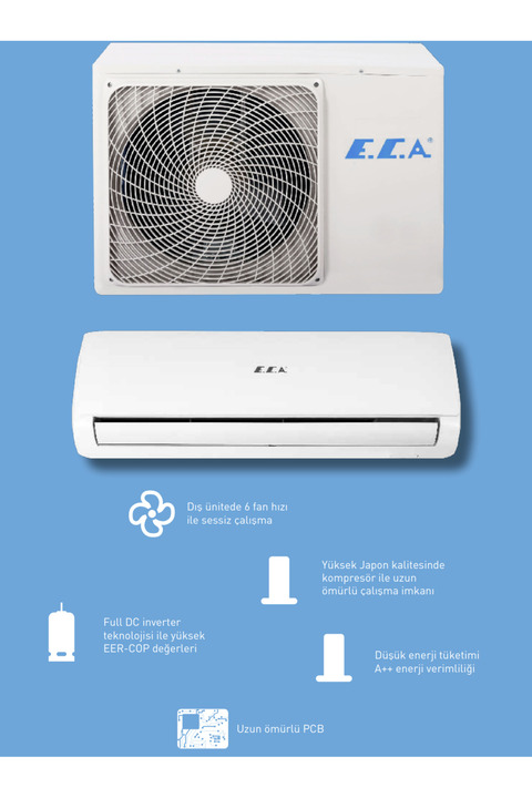Eca Spylos Pro Esa 1512a100 A 12000 Btu Inverter Duvar Tipi Klima (MONTAJ DAHİL)