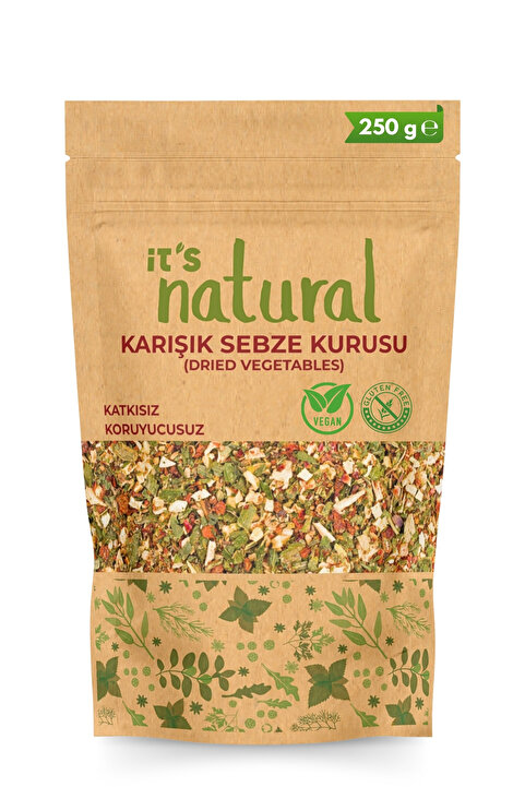 it's Natural Karışık Sebze Kurusu Katkısız 250 G