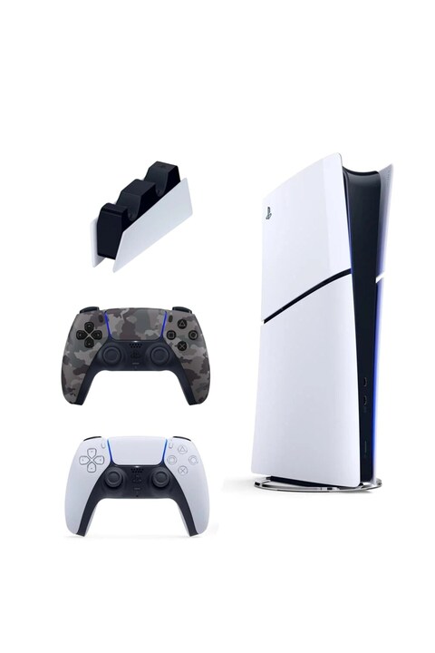Sony Playstation 5 Slim Digital İthalatçı Garantili + 2. Kamuflaj Dualsense + Şarj İstasyonu