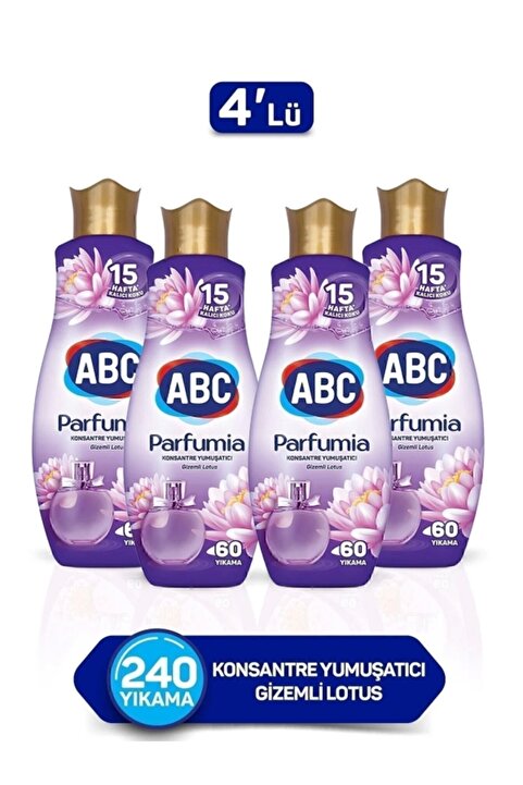ABC Parfumia Gizemli Lotus Konsantre Yumuşatıcı 4 X 1440 ml