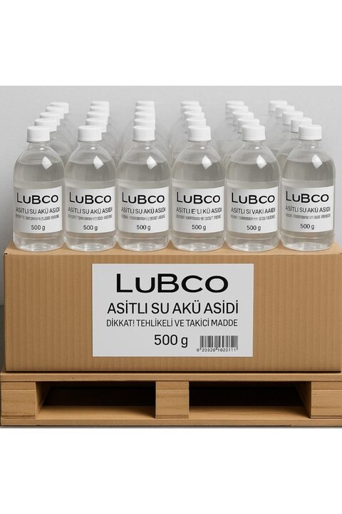 LUBCO Akü Asidik Su Akü Asidi Asitli Su 28 Bome 500 Grm Akü Yenileme