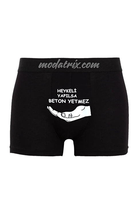UNIQUE DESIGN Heykeli Yapılsa Beton Yetmez Baskılı Boxer