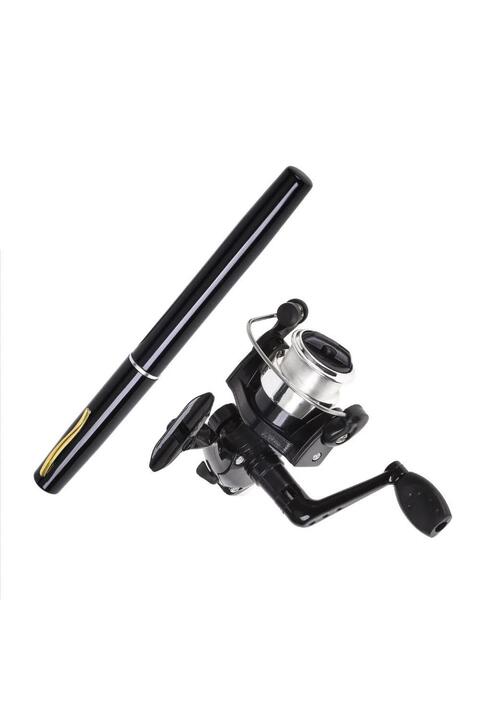 valkyrie 1 Metre Teleskopik 5.1.1 Mini Cep Olta Seti Kalem Spin Kamış Olta