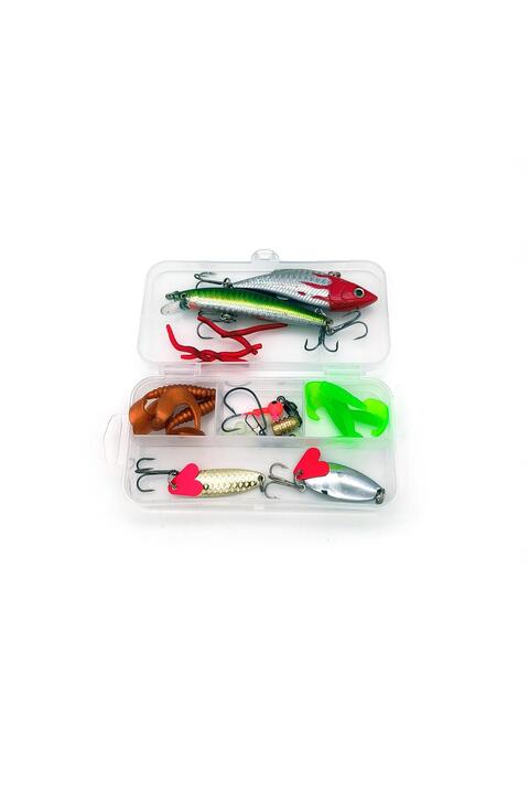 valkyrie 28 Parça Silikon Rapala Kaşık Olta Yem ve Aksesuar Seti