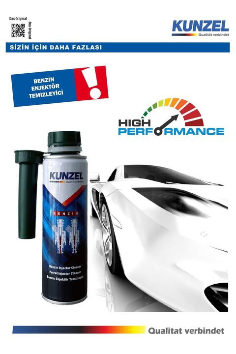 KUNZEL Benzin Yakıt Katkısı Enjektör Temizleyici 300 Ml