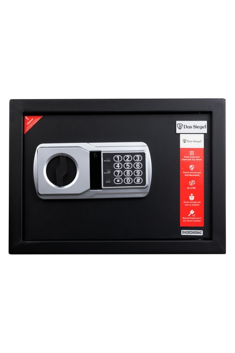 DAS SIEGEL Çelik Elektronik Şifreli Para Kasası Ev-İş-Ofis-Otel Tipi 25DSAB - 739988228273