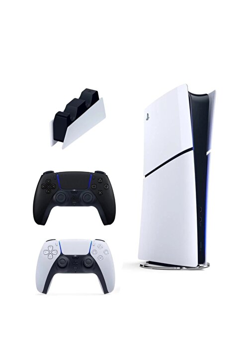 Sony Playstation 5 Slim Digital 1TB İthalatçı Garantili + 2. Siyah Dualsense + Şarj İstasyonu Uyumlu