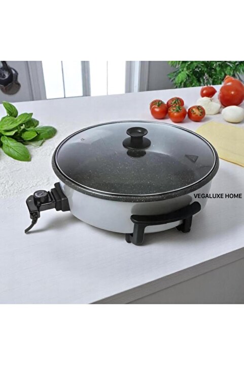 Genel Markalar Elektrikli Tencere Pizzamatik Gri 40 Cm ( 5 Kademe Isı Ayarı )