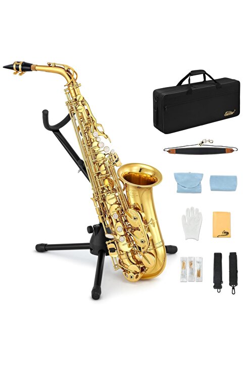 Eastar AS-II Student Mi Bemol Alto Saksafon (Gold Lacquer)