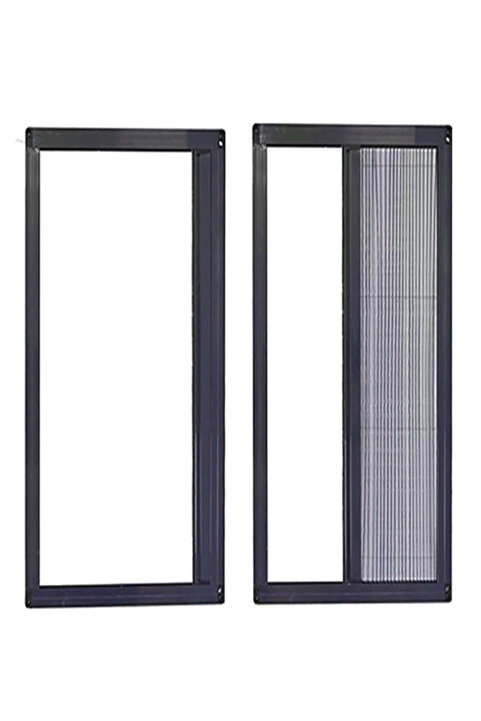 Kamataş Akordeon Pileli Pilise Kapı Sineklik, Antrasit, 90x210 Cm., Istenilen Ölçüde