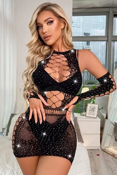 Birch Lingerie Shiny Taşlı Bodysuit
