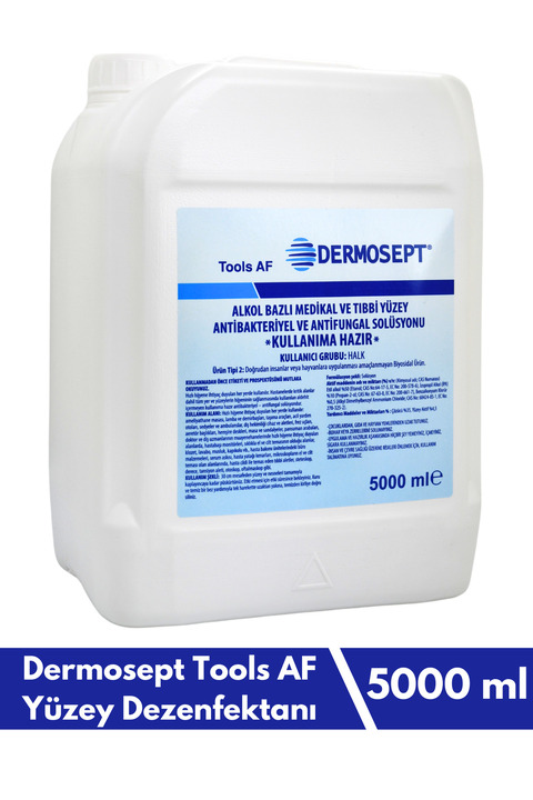 Dermosept Tools Af Alkol Bazlı Medikal ve Tıbbi Yüzey Solüsyonu 5000 ml