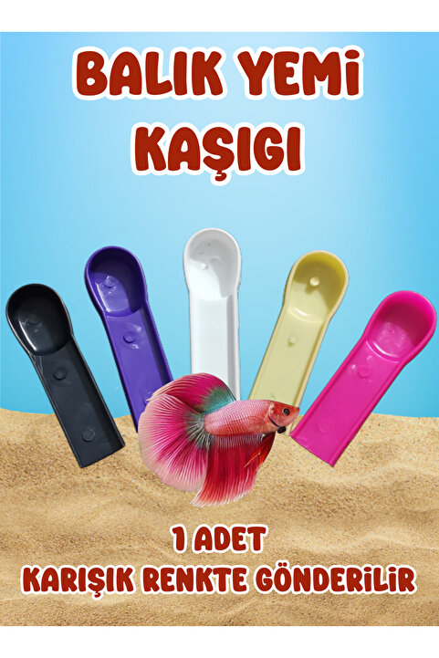 H×UUNG Balık Yemi Kaşıgı 1 Adet Beta Hallfmoon Dişi Beta Erkek Beta Yem Kaşıgı