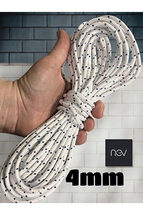 NevAvm ipek Halat , iskota halat , Gemici Halatı , Salıncak ipi - ( 4mm 50 Metre )
