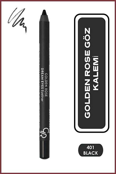 Golden Rose Dream Eyes Eyeliner No: 401 - Mat Bitişli Yumuşak Göz Kalemi