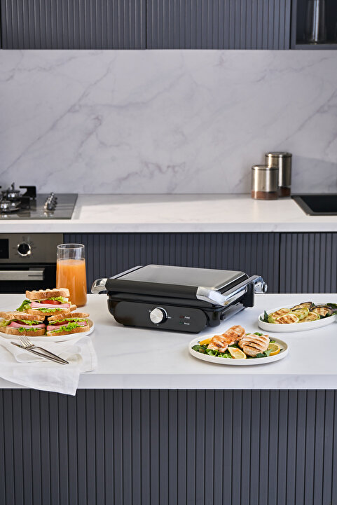 HOMEND Grilliant 1366h Çıkarılabilir Plakalı Tost Ve Izgara Makinesi