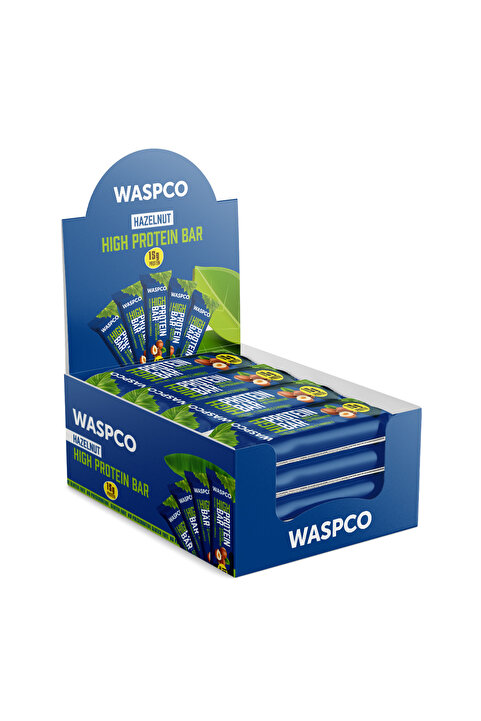 Waspco Fındıklı Yüksek Protein Bar 50g X 12 Adet