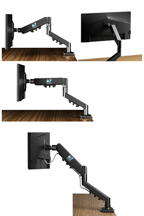 technozi EF80 Onk Vesa 2025 Yüksek Dönüş Kabiliyetli 32'' Inch Monitör Standı 8kg Kapasiteli