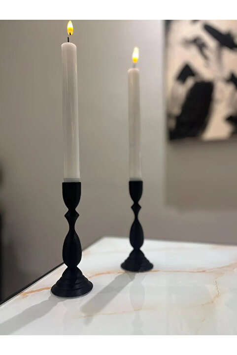 LiliKids Modern Rustik 2li Şamdan Mumluk